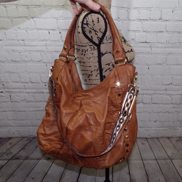 Treesje Handbags - Treesje Marlie leather tote w/ guitar strap
